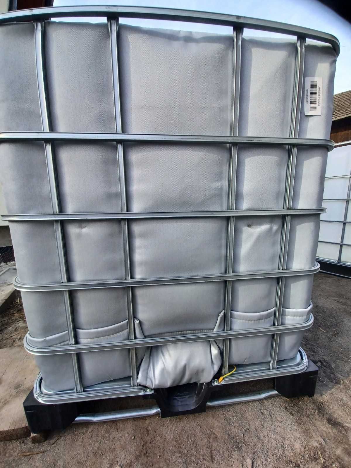 zbiornik 1000L ibc mauzer na wodę deszczówkę transport