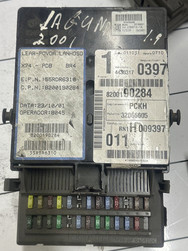 Mudulo bsi renault 1.9 dci ano 2002