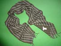 TIE RACK London made in England 100% LAMBSWOOL wełniany męski szalik