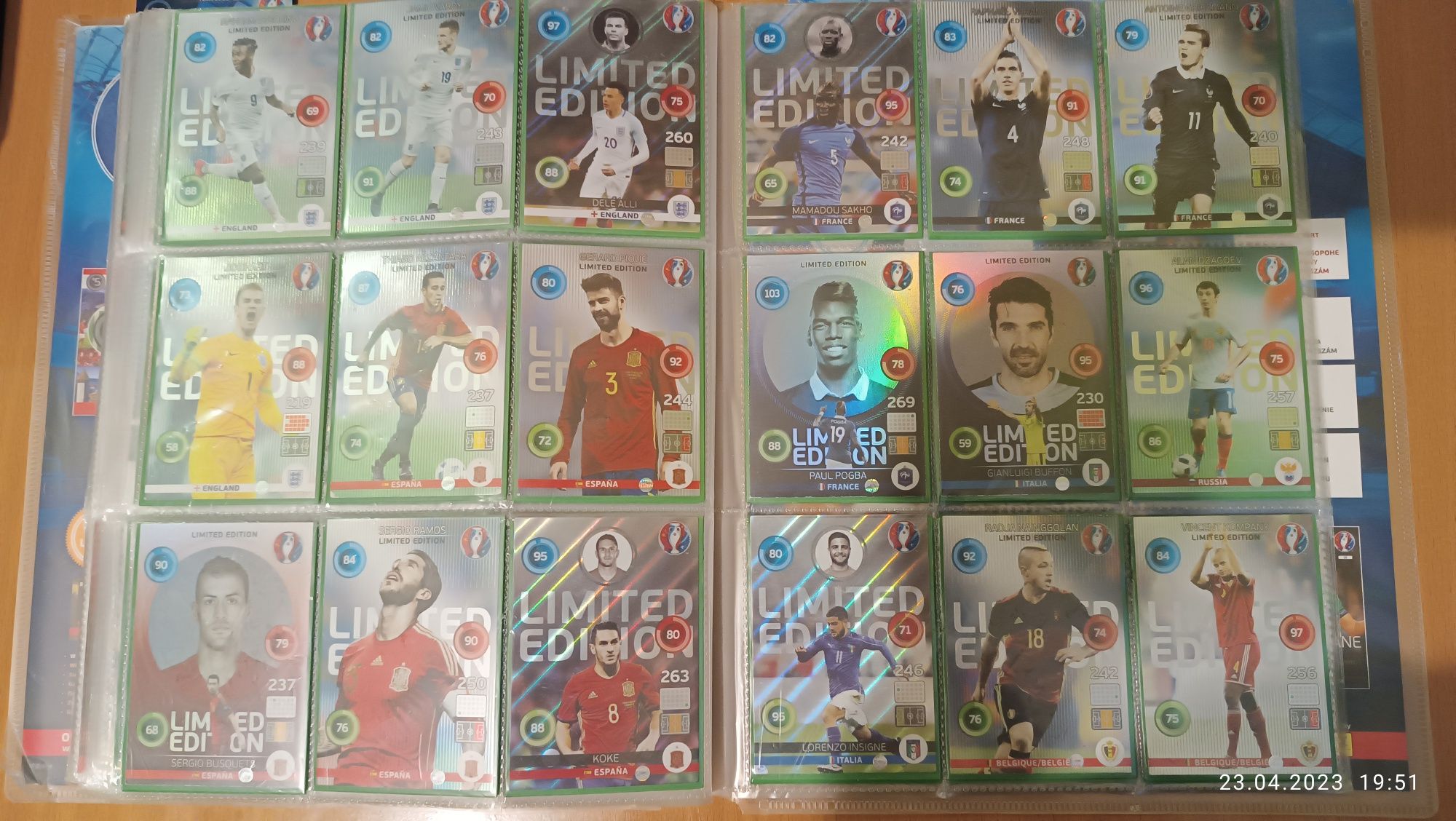 Karty piłkarskie limited edition UEFA euro 2016 Panini PREZENT Ronaldo