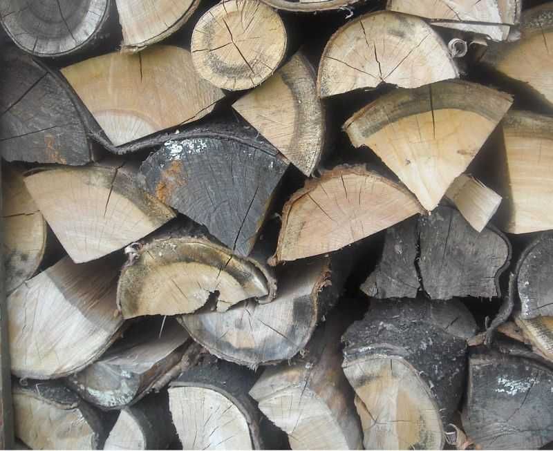 Drewno kominkowe sezonowane 2 -lata Suche Buk Dąb Brzoza Akacja Sosna