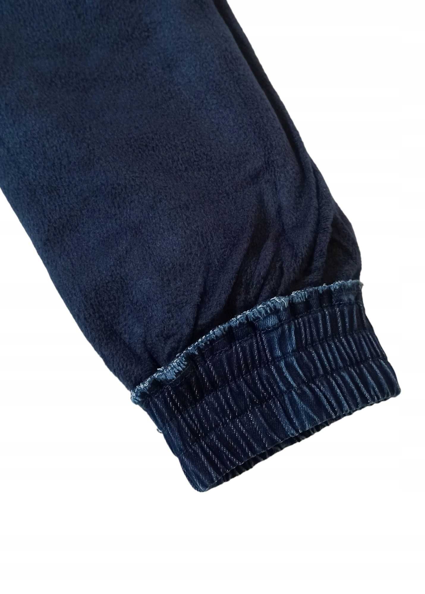 Spodnie Jeans miękkie elastyczne GUMA ocieplane polarem  nowy  170-176