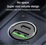 Адаптер для авто, швидка зарядка 36W | USB + Type-C