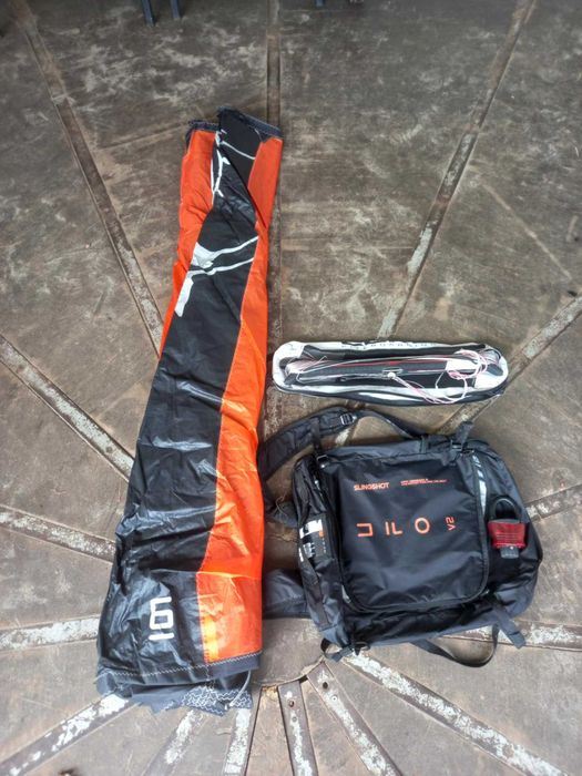 Latawiec UFO 6m2 kite slinghot + bar core dynema 1,1