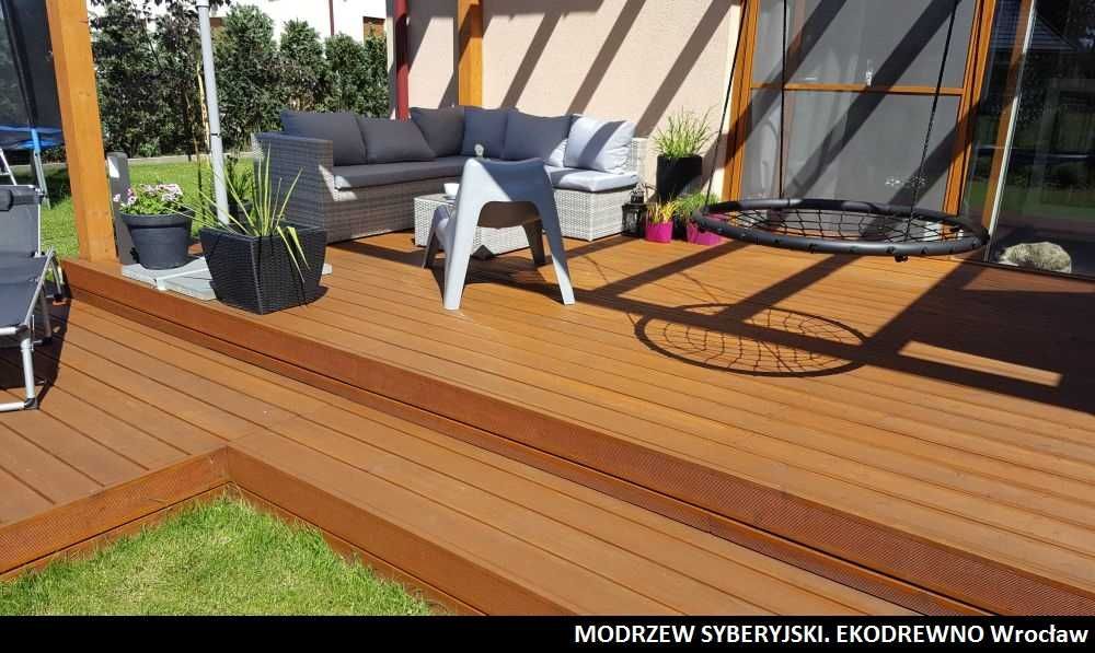 Deska tarasowa. Modrzew zachodni kanadyjski