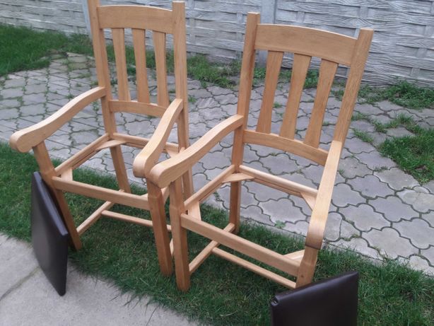 Krzesła dębowe 2 sztuki