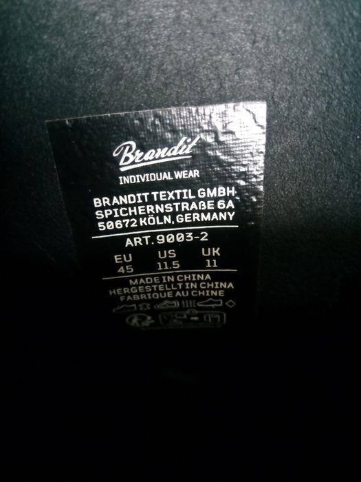 Glany Branditt Textil Germany rozm. EU 45 UK 11, wkładka 30 - 30,5 cm