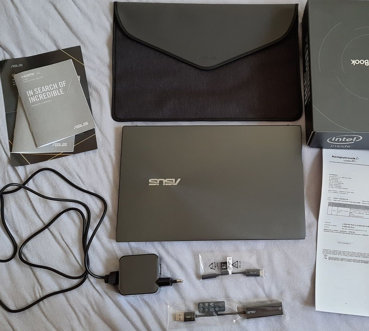 ASUS ZenBook 14 Intel Core i 7– stan idealny