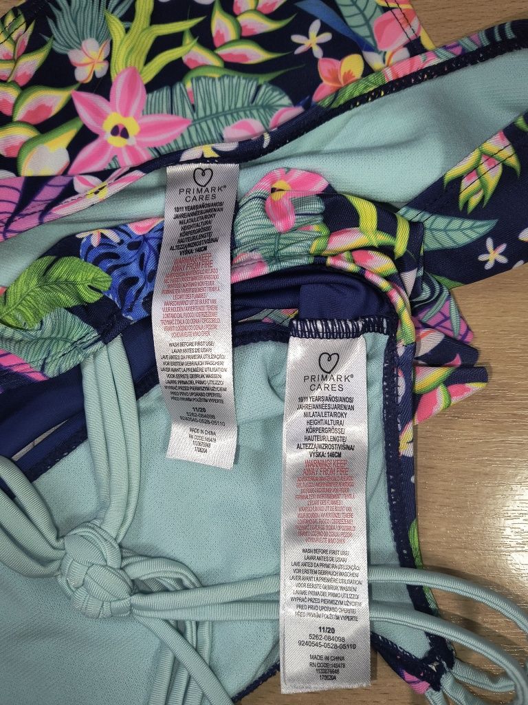 Купальник Primark на дівчинку 9-10-11 років роздільний