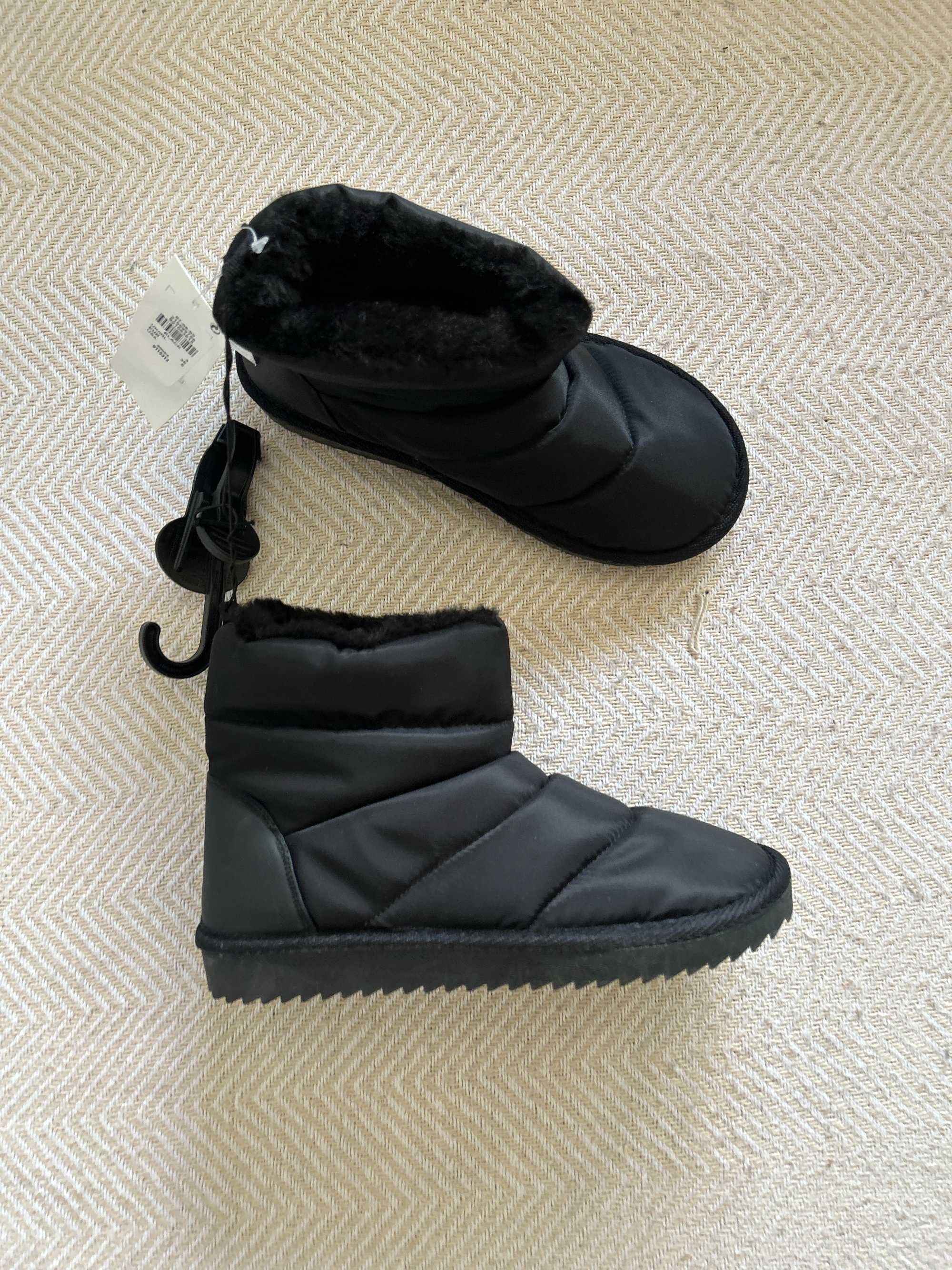 NOWE buty zimowe śniegowce Primark 36 czarne