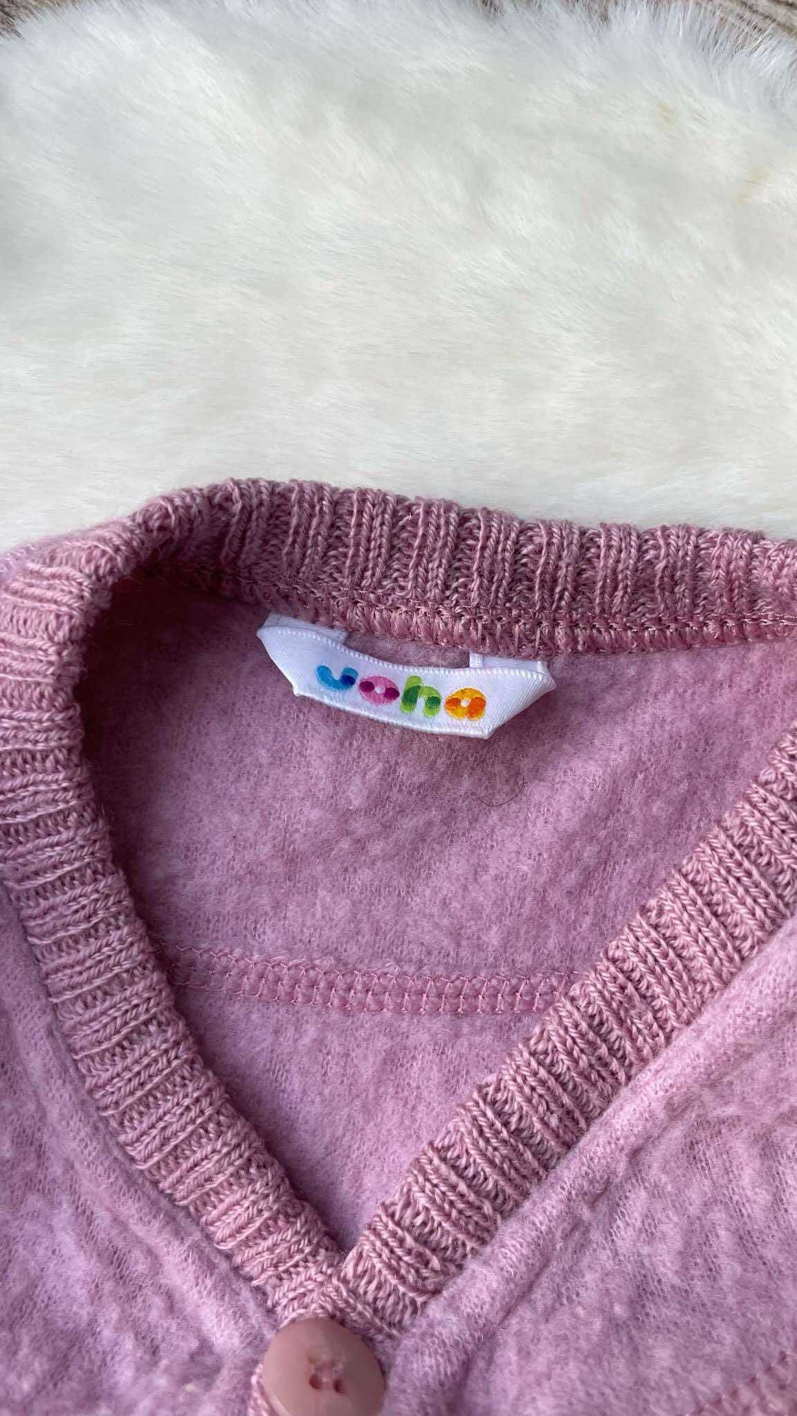 Joha różowy kombinezon 100% merino 86/92