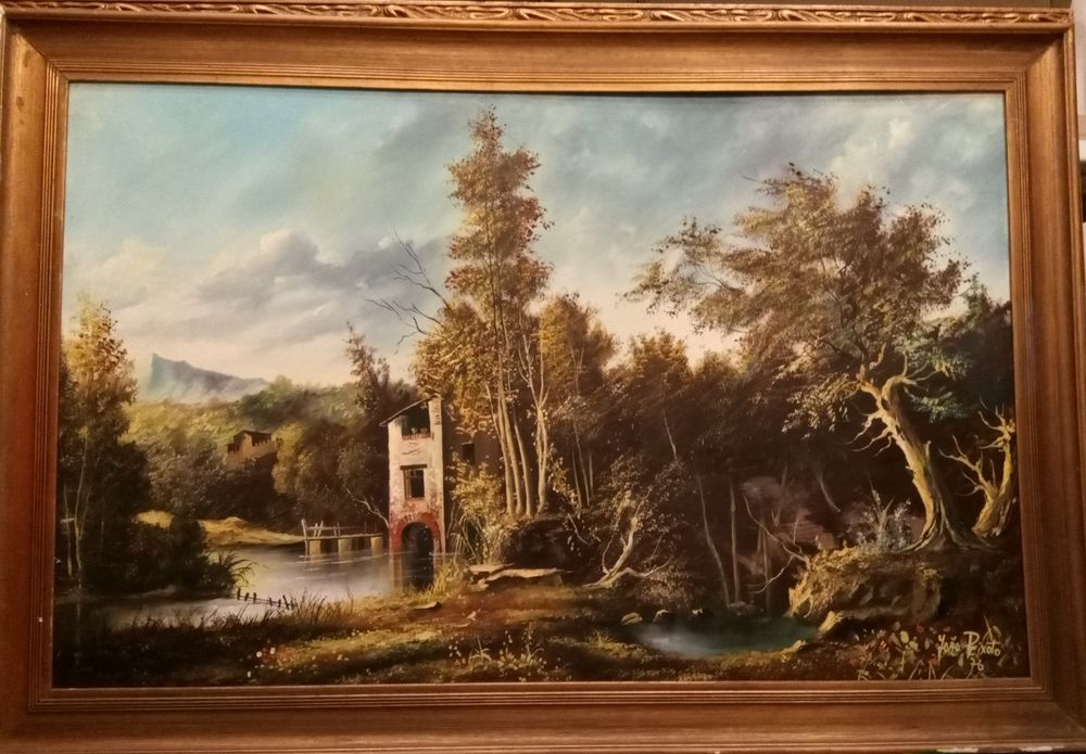 Quadro a Óleo de João Peixoto 1976