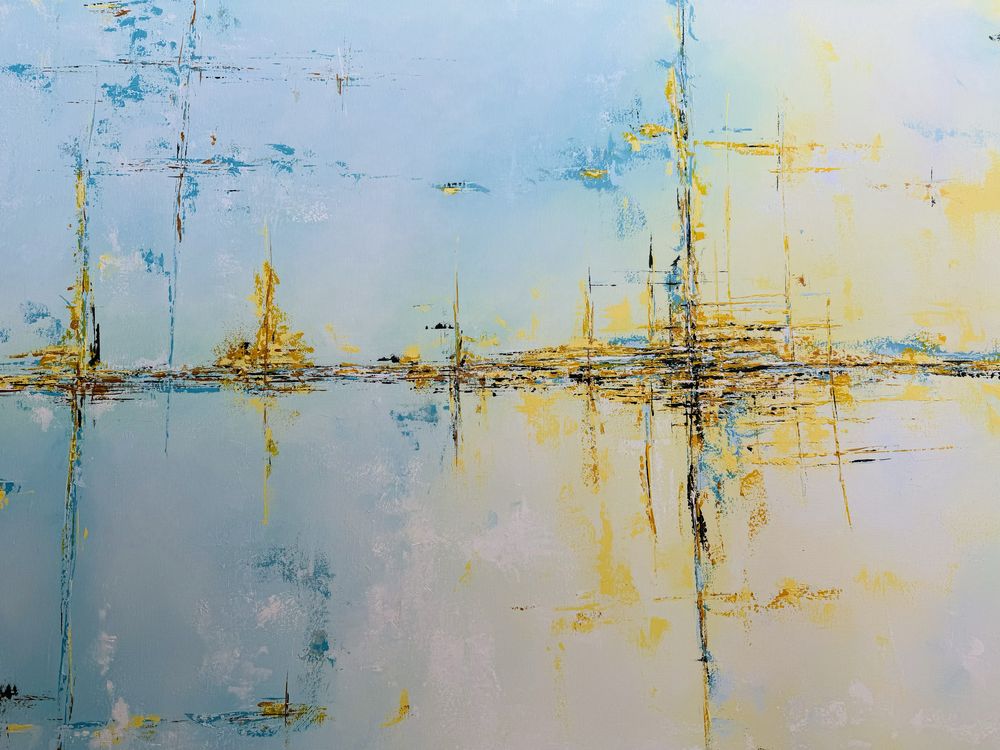 Grande quadro abstrato 155x90cm