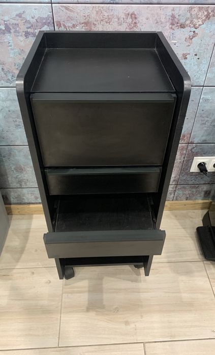 Regał z szufladami pomocnik fryzjerski kosmetyczny na kółkach