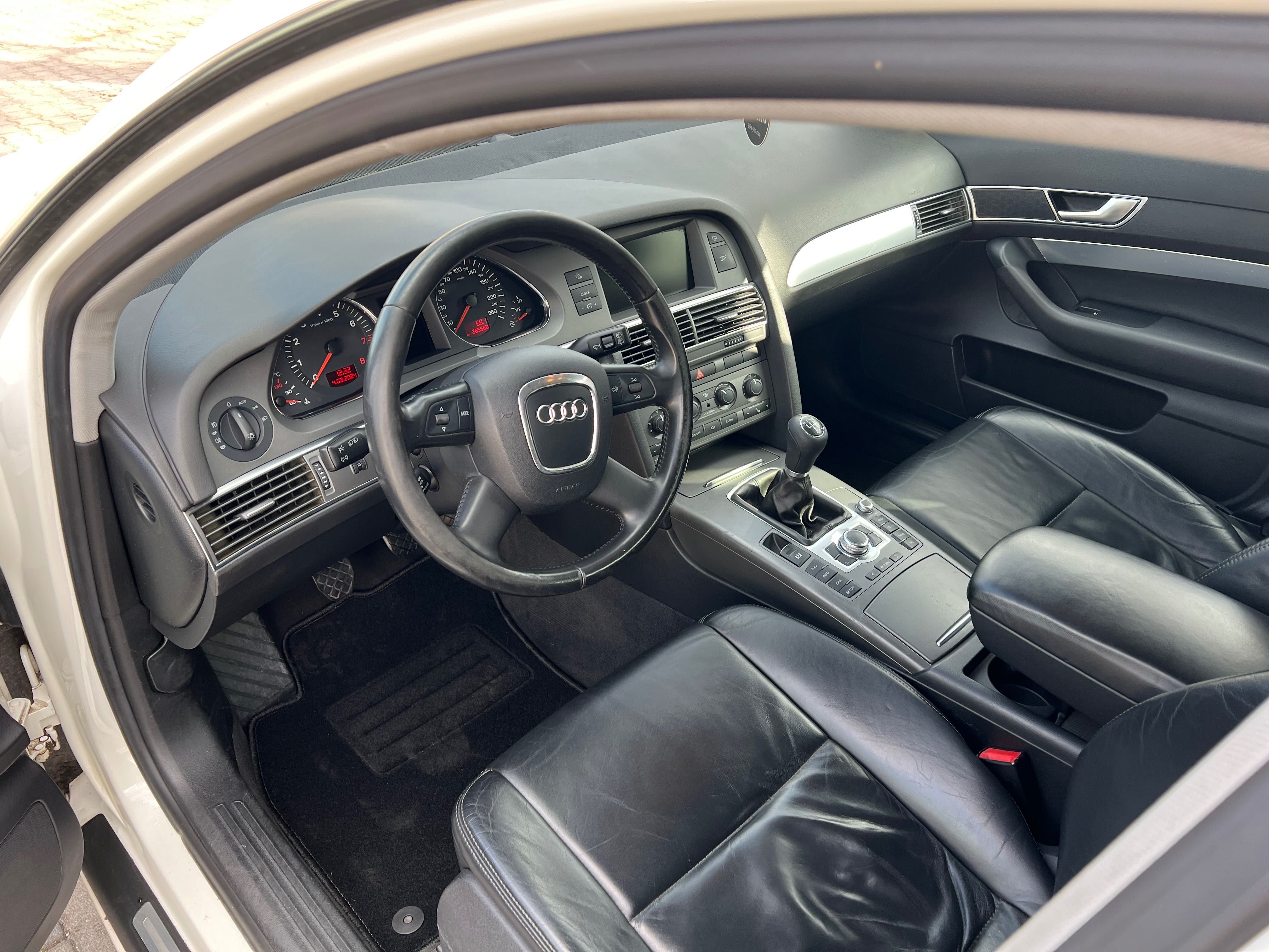 Audi A6 C6 kombi 2,4 benzyna manual biały skóra