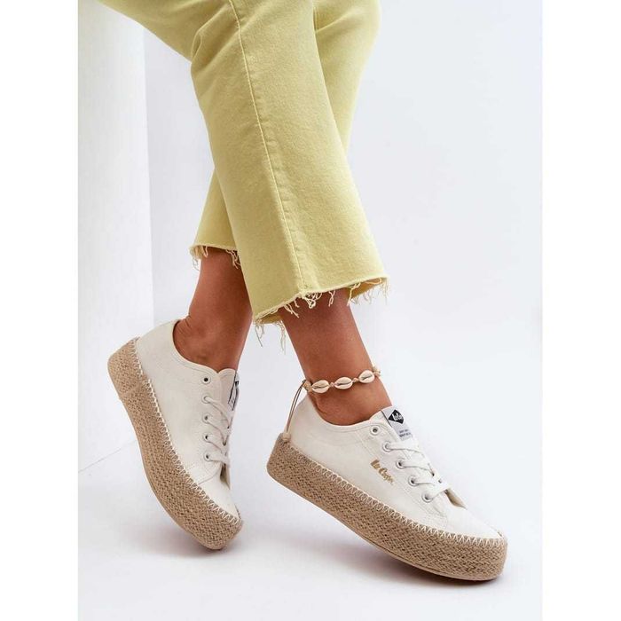 Buty Damskie Lee Cooper Espadryle Trampki białe platforma r.39 Wys.24H