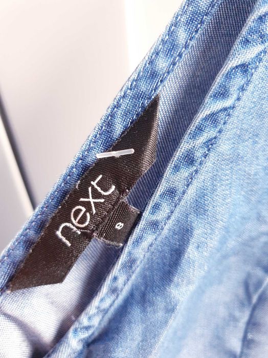 Niebieska dżinsowa sukienka jeans denim 100% lyocell długa 36 Next