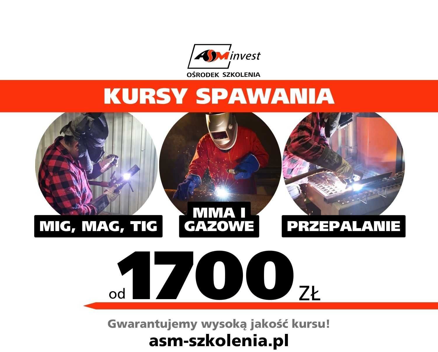 Szkolenie, kurs spawania w stali, aluminium, weryfikacja uprawnień