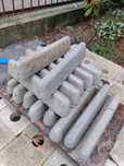 Dystans 25 sztuk Listwa trapezowa betonowa 55 x 250 mm