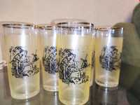 Чешские стаканы с позолотой