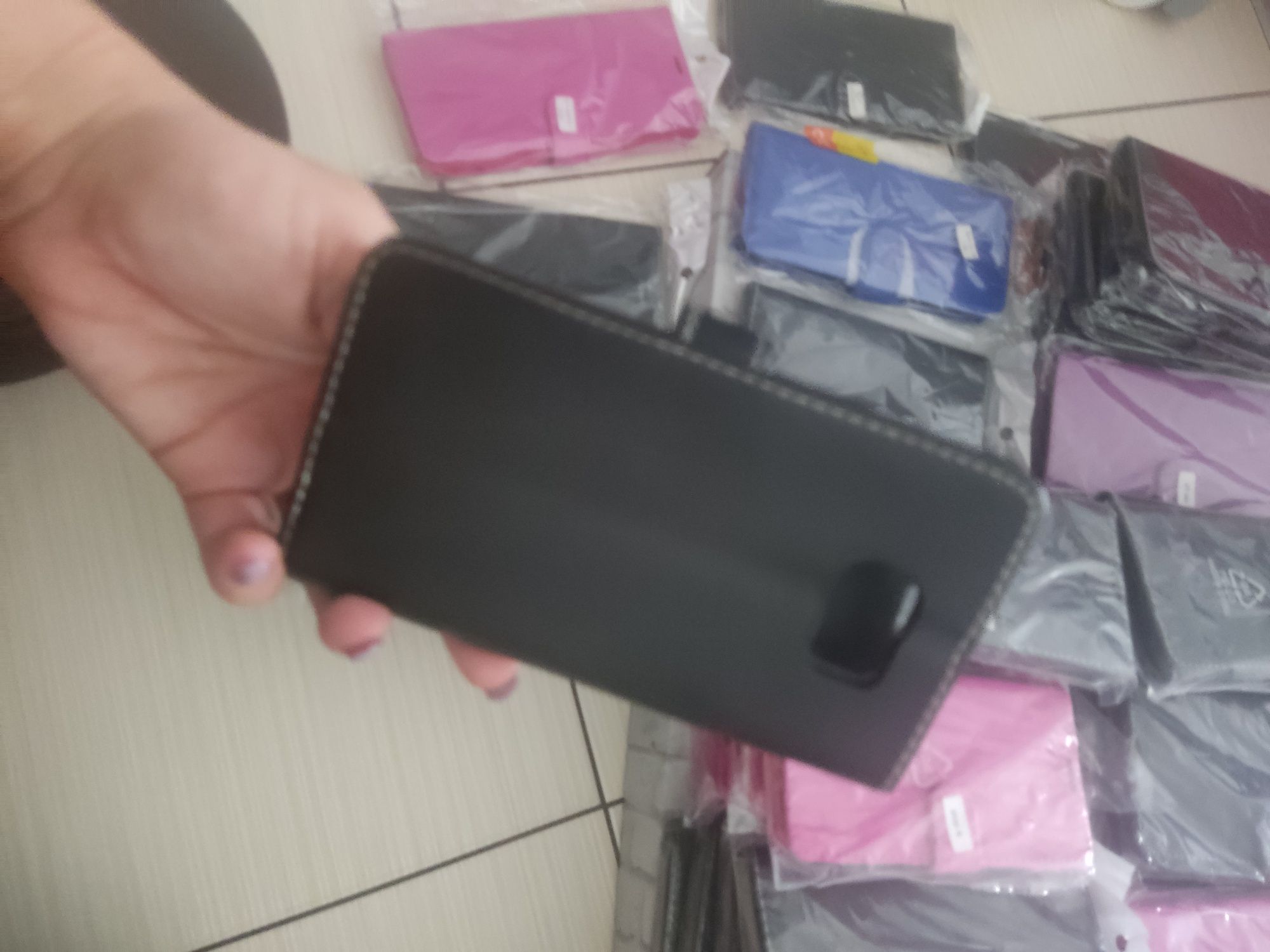 60szt Etui z klapką ,pokrowiec Samsung Galaxy A8 plus, Note 5, Sony Xp