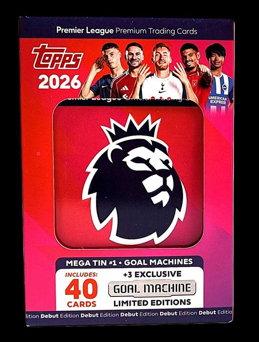 Premier League 2026 mega puszka Topps Goal Machine