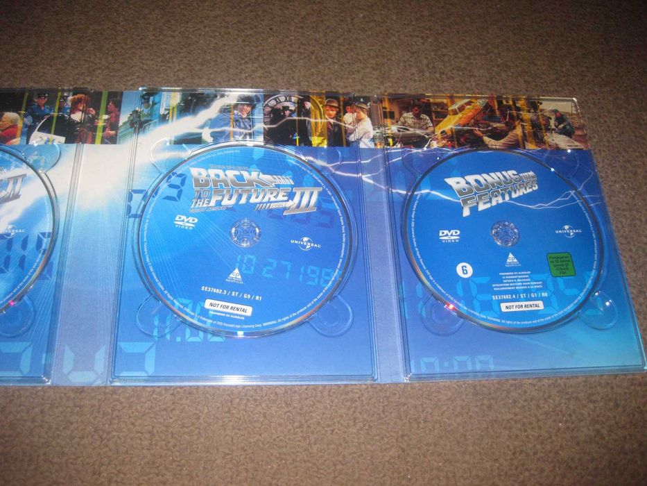 Colecção Completa DVD "Regresso ao Futuro" Digipack+1 Disco de Extras!