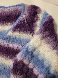 Sweter handmade na drutach
