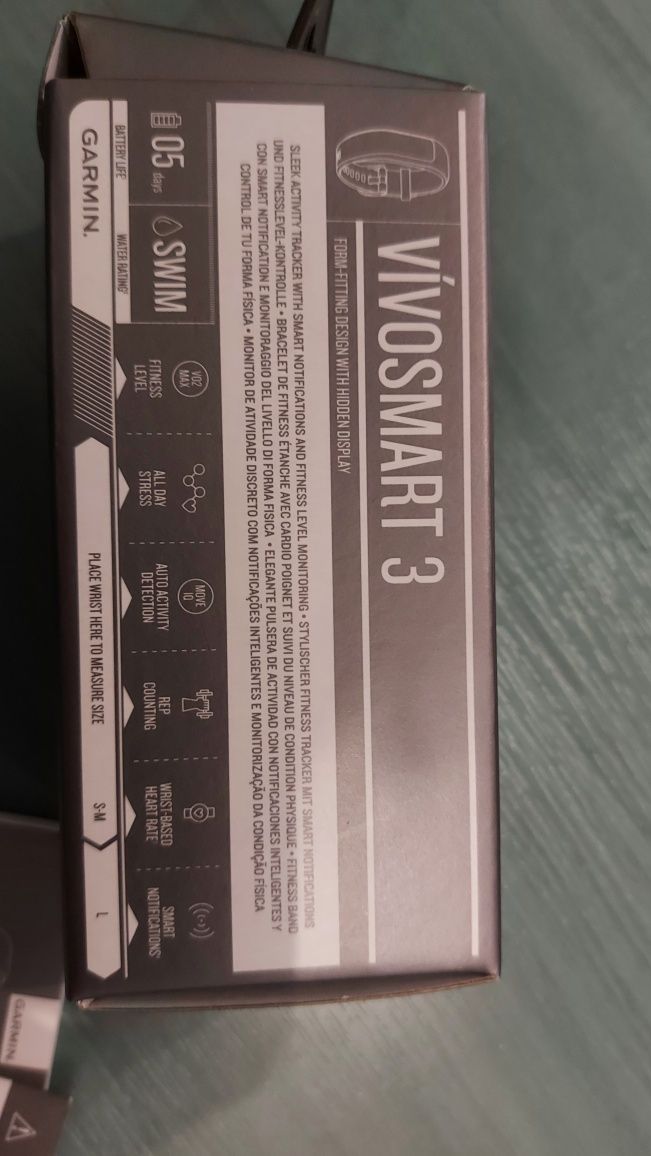 Garmin VIVOSMART 3, zegarek treningowy, opaska, pasek