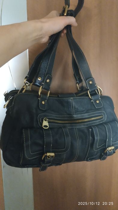 Шкіряна сумка з карманами jasper conran jeans