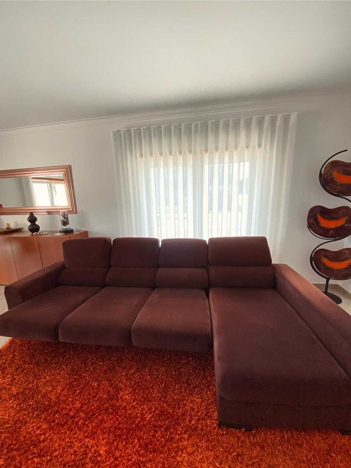 Sofá 3 lugares + Chaise Longue