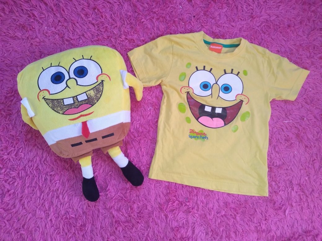 Poduszka maskotka koszulka t-shirt SpongeBob
