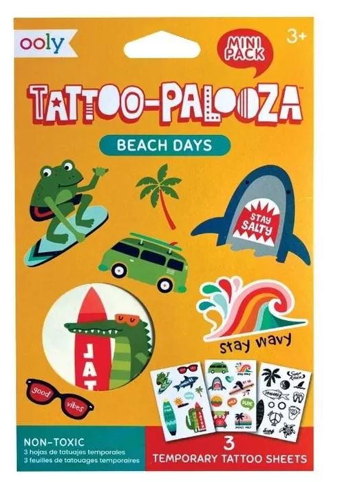Tatuaże zmywalne mini Tattoo Palooza - Plaża. Ooly