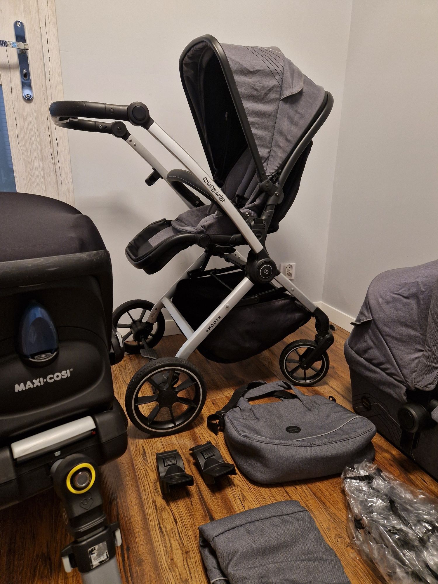 Wózek Baby Design 3w1,4w1 i zestaw Maxi Cosi, zadbany