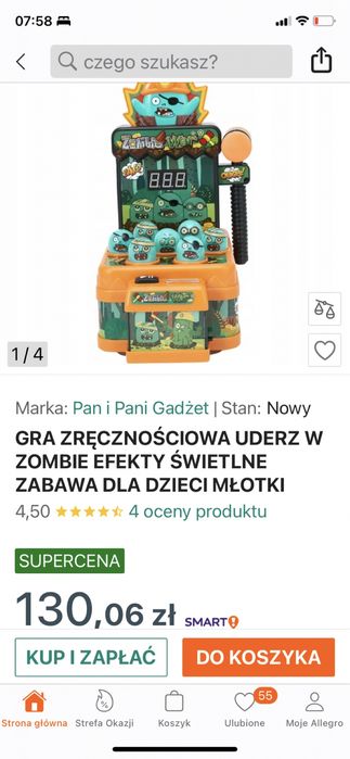 gra uderzaj na czas w pojawiające sie głowy, uderz w zombie