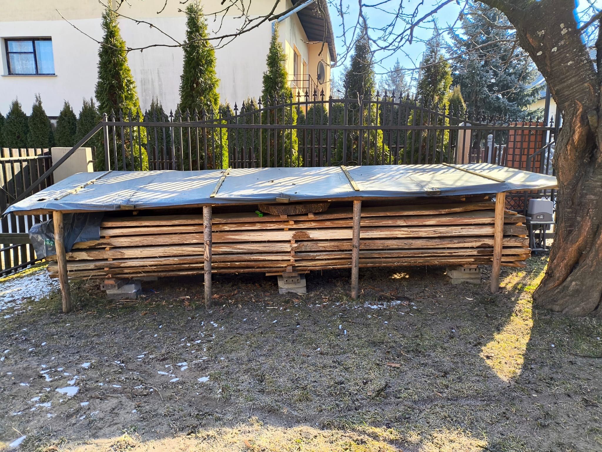 Deski dębowe suche (długość 4m,  1,5 kubika)