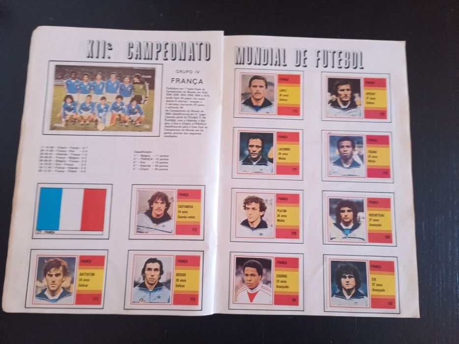 Caderneta completa Espanha - XII Campeonato do Mundo de Futebol