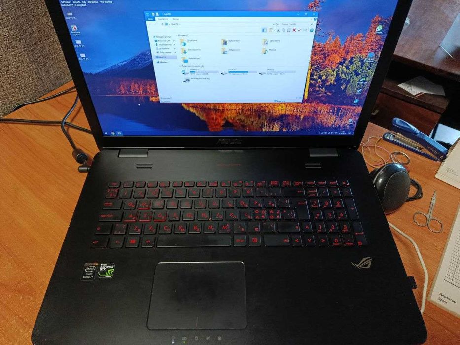 Ігровий Asus ROG G771JW,i7,Ram 16,GTX960M 2ГБ,HD4600  1 Гб,SSD 1.7 ТБ.
