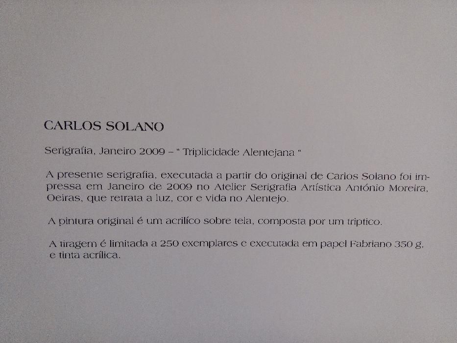 Serigrafia “Triplicidade Alentejana" - Últimos núm: 2/250 e 5/250