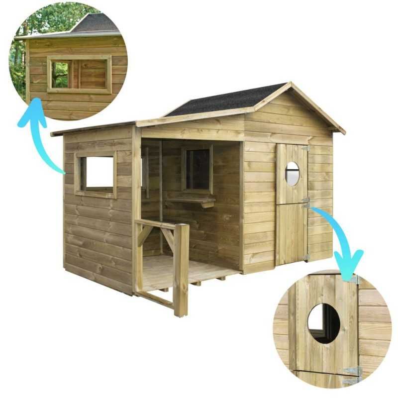 Domek drewniany ogrodowy dla dzieci Ela Wysyłka