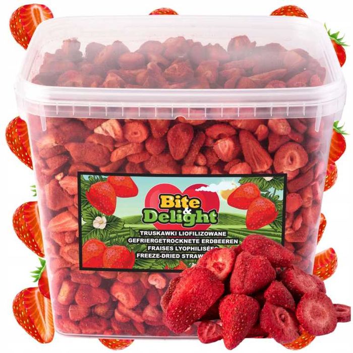 Truskawka liofilizowana plastry 600g bez konserwantów
