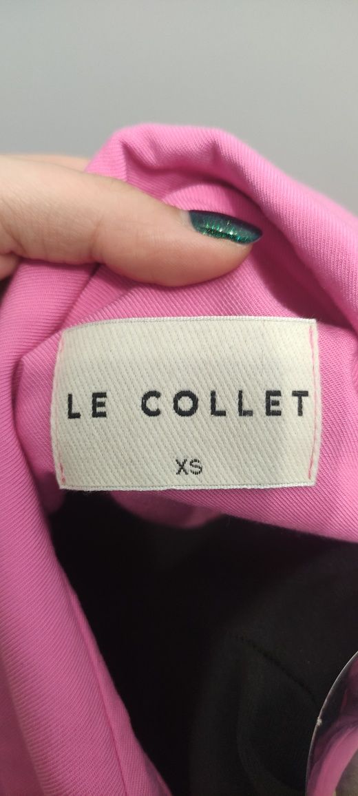 Loxa pink le collet xs koszula na krótki rękaw różowa