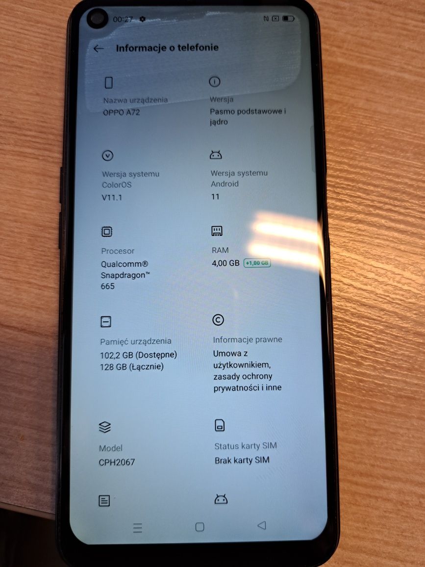 Telefon Oppo a72