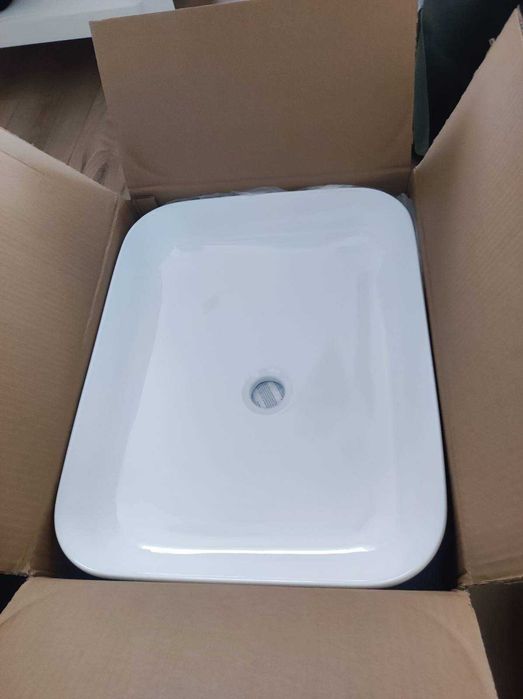 Invena Ate nowa umywalka ceramiczna nablatowa