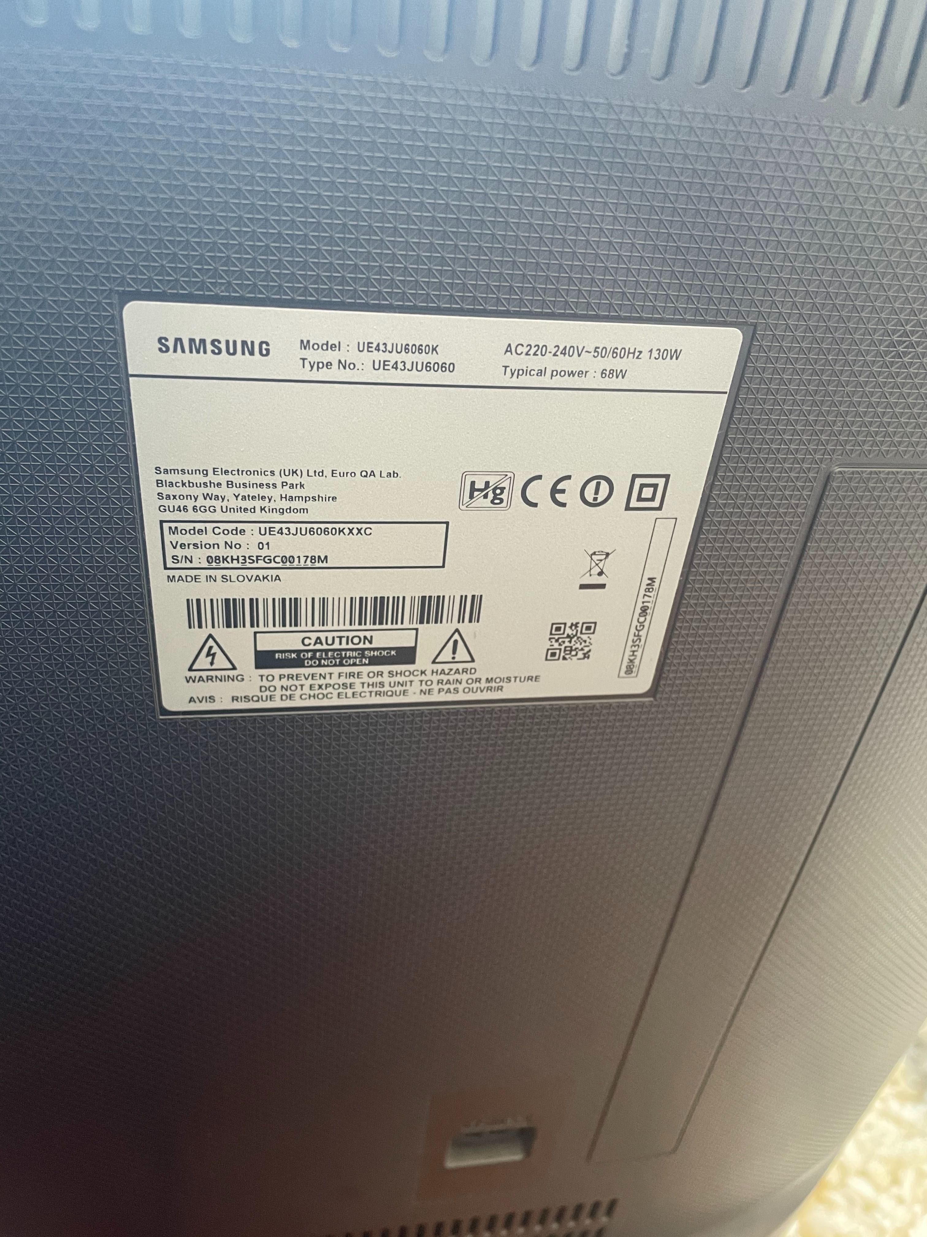 TV LED samsung ue43ju6060k para peças