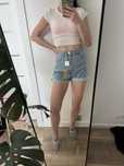 Spodenki szorty wysoki stan Pull&Bear fit mom nowe z metka