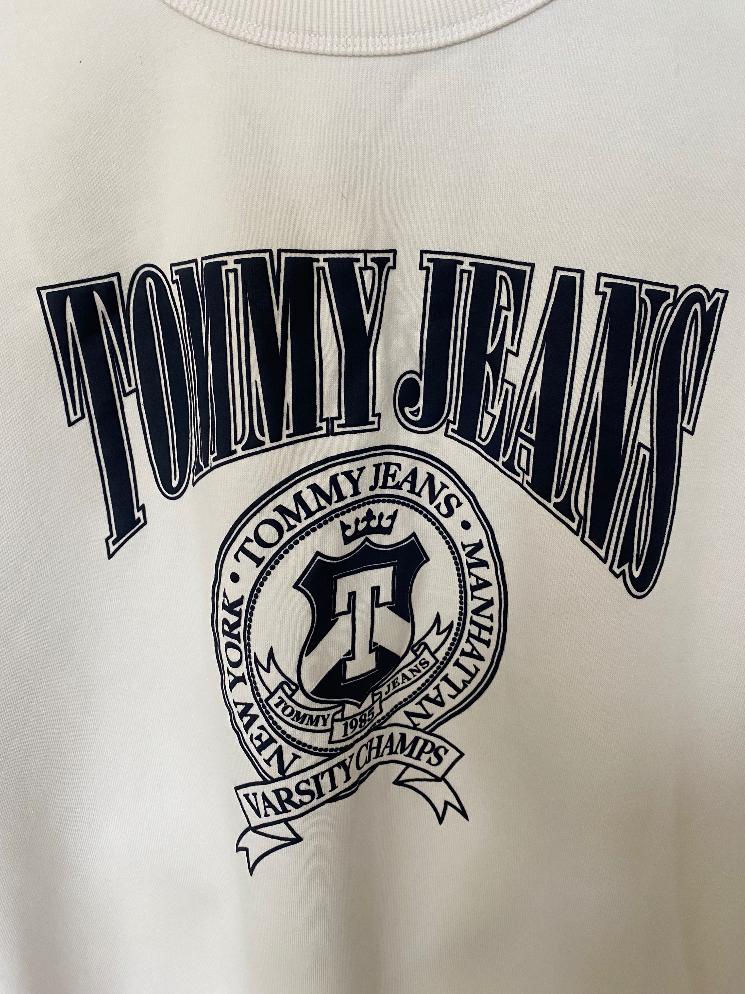 Bluza biała Tommy Jeans unisex