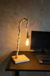 Lampa ręcznie robiona z gałezi brzozowej handmade lampa stołowa/nocna