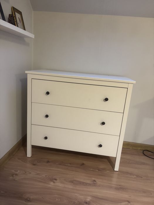 Komoda, 3 szuflady, biala ikea koppang