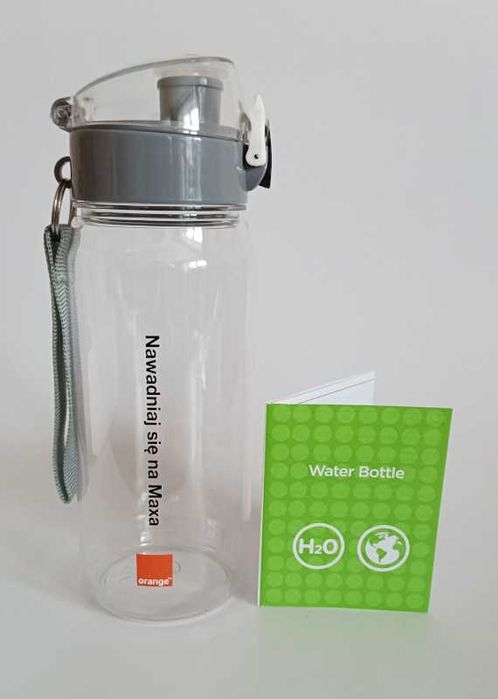Butelka na wodę sportowa Bidon ORANGE Max Tritan 600ml